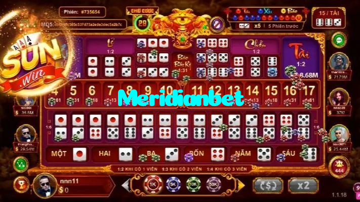 Meridianbet casino presented on mobile device in Pakistan with slots and live games